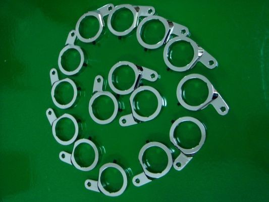 Chrome จานสดใสแม่นยำ CNC กลึงส่วนประกอบอะลูมิเนียม 0.01mm ความอดทน
