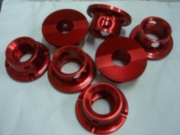 อลูมิเนียม AL7075 CNC ชิ้นส่วนเครื่องจักรความแม่นยำ / CNC กลึงชิ้นส่วนที่มี anodize สีแดง