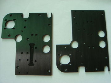 อลูมิเนียมสีดำ Anodize CNC แม่นยำแผ่นเหล็กดัด