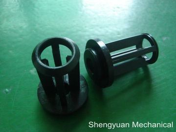 ที่กำหนดเองพลาสติก CNC Precision Machining, ดำ POM / Derlin กระดูกสันหลังฉีด