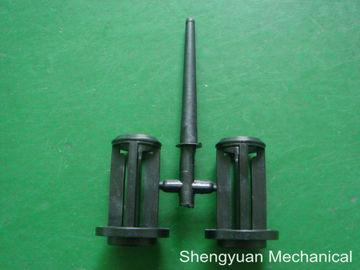 ที่กำหนดเองพลาสติก CNC Precision Machining, ดำ POM / Derlin กระดูกสันหลังฉีด