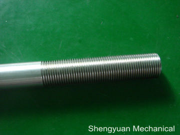 316 สแตนเลสชิ้นส่วน Precision หันมาผลักดันร็อดสกรูกับ 16 1/2 ยาว