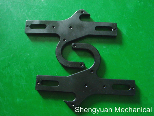 Al6061 CNC อะไหล่เครื่องจักรความแม่นยำโหลดสลักประตูกับโนไดซ์สีดำ