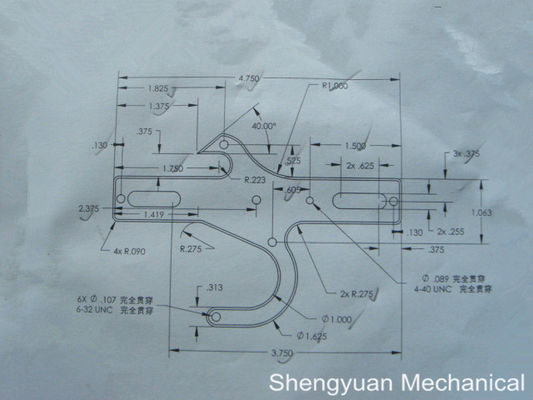 Al6061 CNC อะไหล่เครื่องจักรความแม่นยำโหลดสลักประตูกับโนไดซ์สีดำ