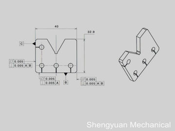 ความเรียบ CNC แม่นยำสูงเครื่องคาร์ไบด์แผ่นขนานและ Perpendicularity 0.005