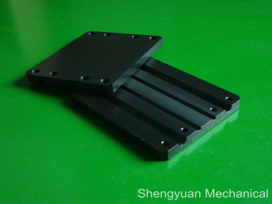 AL6061-T6 แม่นยำมิลลิ่งชิ้นส่วนเครื่องสีดำ Anodized