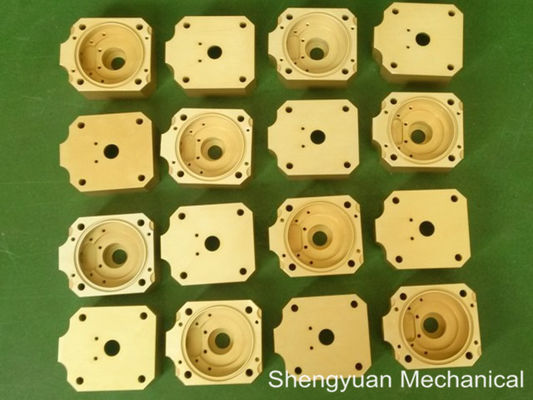 เย็นแปลง CNC เครื่องจักรความแม่นยำอลูมิเนียม 5083 powdercoat โกลเด้นสีเหลืองที่อยู่อาศัย