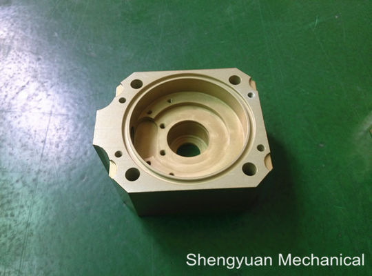 เย็นแปลง CNC เครื่องจักรความแม่นยำอลูมิเนียม 5083 powdercoat โกลเด้นสีเหลืองที่อยู่อาศัย