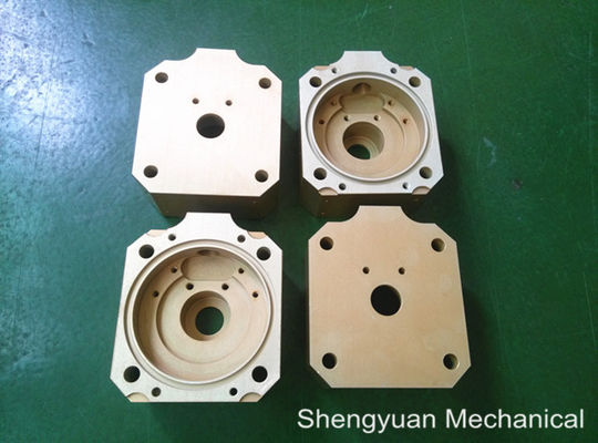 เย็นแปลง CNC เครื่องจักรความแม่นยำอลูมิเนียม 5083 powdercoat โกลเด้นสีเหลืองที่อยู่อาศัย