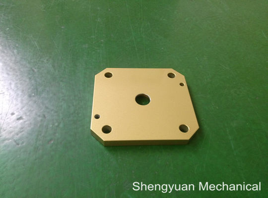 อลูมิเนียม 5083 เย็นแปลง CNC เครื่องจักรความแม่นยำ powdercoat ปกสีเหลืองทอง