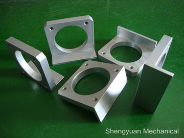 CNC เครื่องจักรความแม่นยำธรรมชาติ Anodize AL6061 Bracket โลหะมอเตอร์หรือ 3D Printer อะไหล่