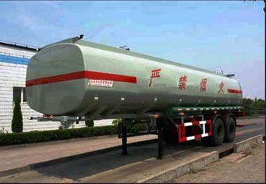 30000L 2 Axle เหล็กเคมีเหลวถังรถบรรทุกขนส่งก๊าซ / ดีเซล
