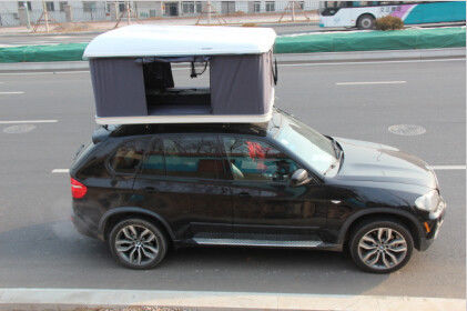 เขย่าจับ Roof Top เต็นท์ / บนหลังคาค่าย Suv เปลือกแข็งสำหรับรถบรรทุกปรากฏขึ้นเต็นท์
