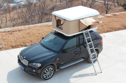 เขย่าจับ Roof Top เต็นท์ / บนหลังคาค่าย Suv เปลือกแข็งสำหรับรถบรรทุกปรากฏขึ้นเต็นท์