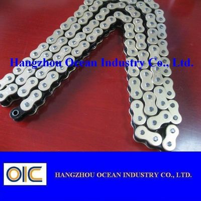 520-120L รถจักรยานยนต์ O Ring Chain เกียร์อะไหล่ในสีดำและ Gloden