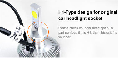 รถยนต์ / อะไหล่รถยนต์ H1 LED ไฟ 32W 2800LM 6000K สีขาวไฟหน้า