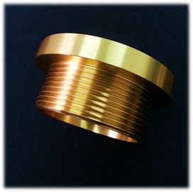 เครื่องจักรซีเอ็นซี Preciaion ทองเหลืองอะไหล่หันทหาร, 0.005mm Cylindricity