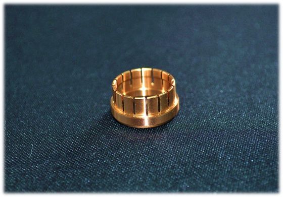ปรับแต่งทองเหลือง CNC ความแม่นยำหันอะไหล่ RF เชื่อมต่อการบินและอวกาศ
