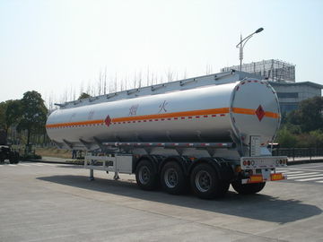 3x12T BPW เพลา 46000L อลูมิเนียมปิโตรเลียม / ถังน้ำมัน Semi Trailer